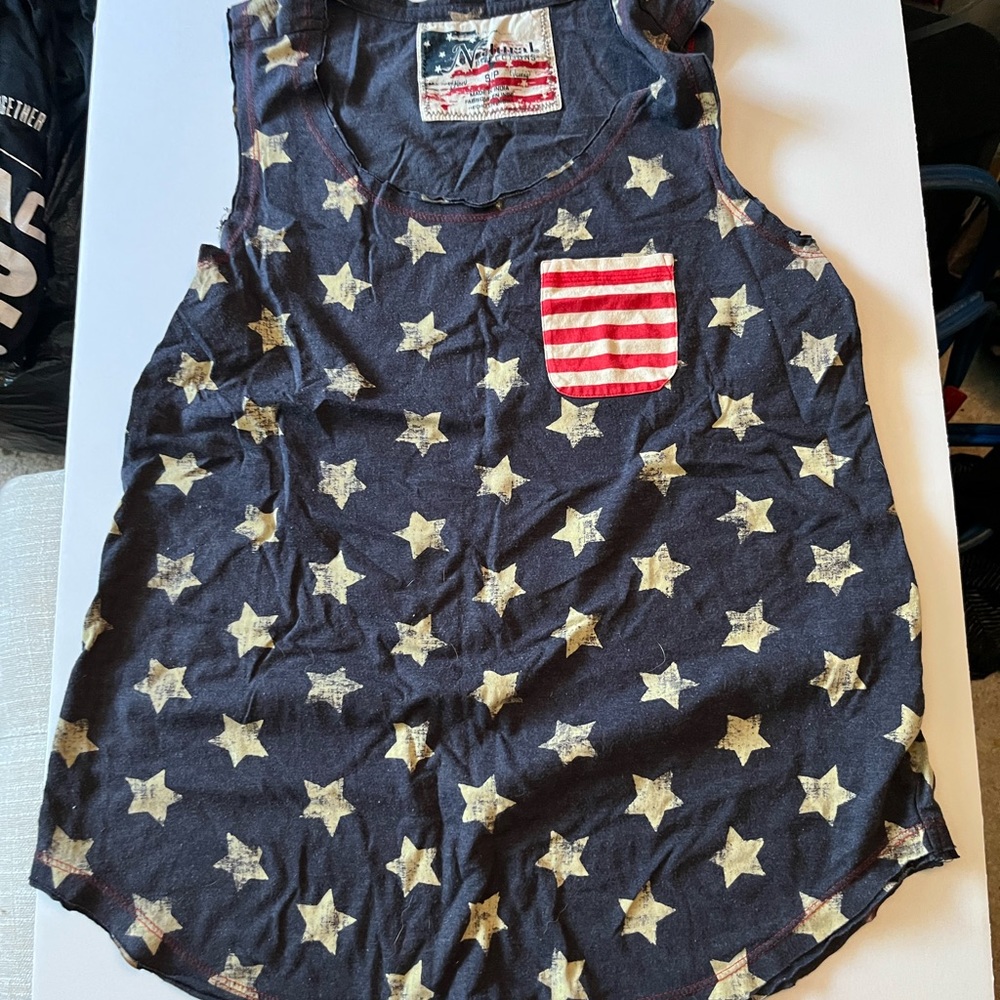 American Flag Inspired Tank Top